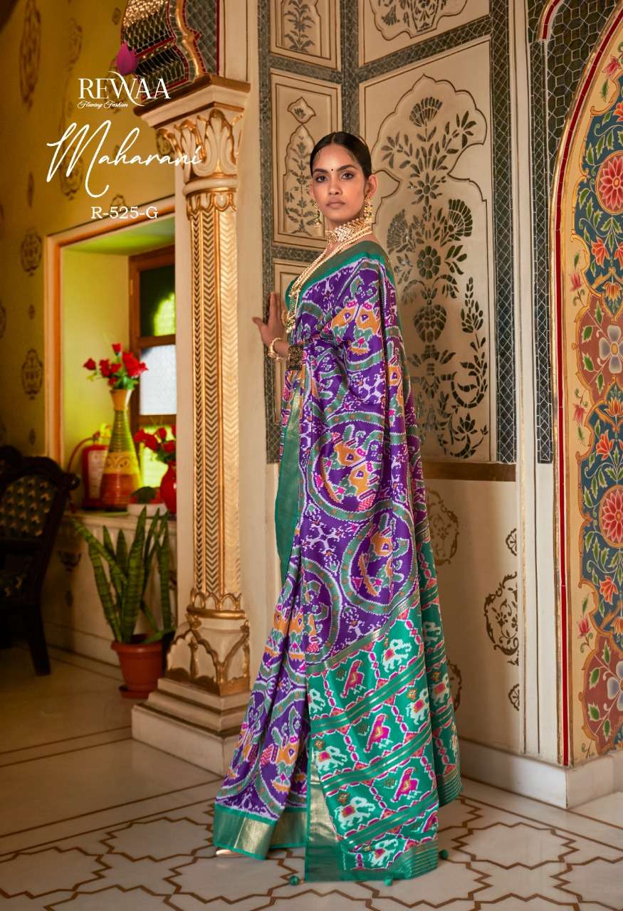Maharani By Rewaa 525 To 525-I Series Indian Traditional Wear Collection Beautiful Stylish Fancy Colorful Party Wear & Occasional Wear Pure Dola Silk Sarees At Wholesale Price
