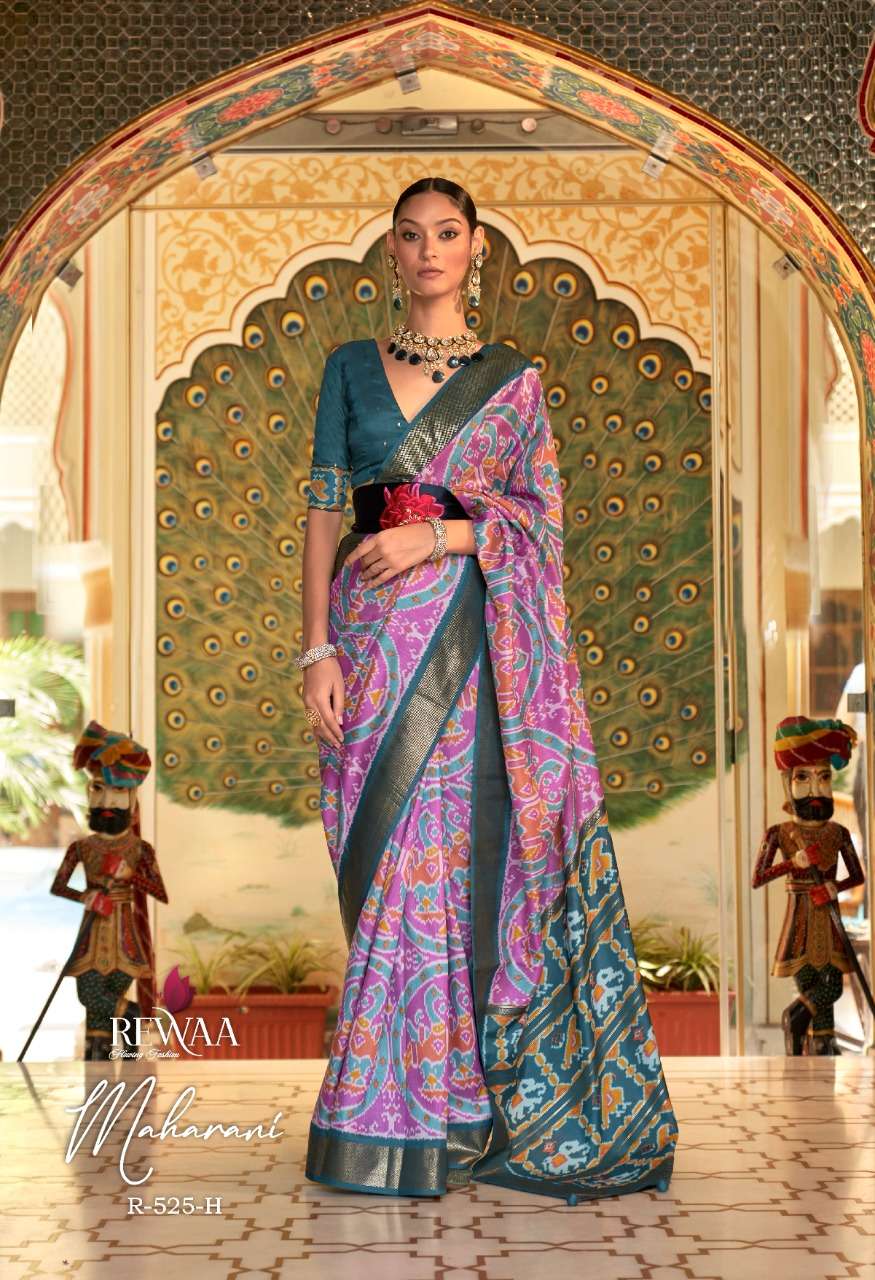 Maharani By Rewaa 525 To 525-I Series Indian Traditional Wear Collection Beautiful Stylish Fancy Colorful Party Wear & Occasional Wear Pure Dola Silk Sarees At Wholesale Price