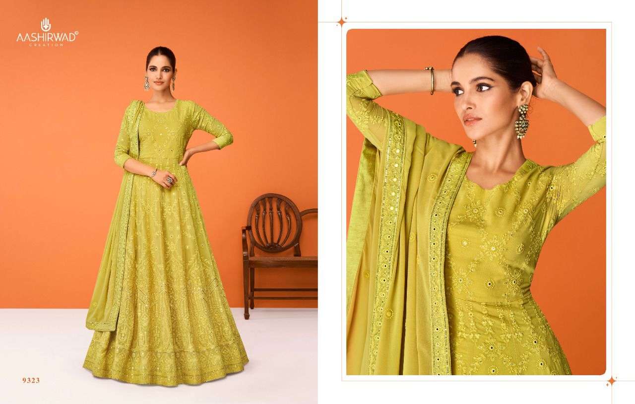 IMARA BY GULKAND 9320 TO 9324 SERIES BEAUTIFUL ANARKALI SUITS COLORFUL STYLISH FANCY CASUAL WEAR & ETHNIC WEAR GEORGETTE EMBROIDERED DRESSES AT WHOLESALE PRICE
