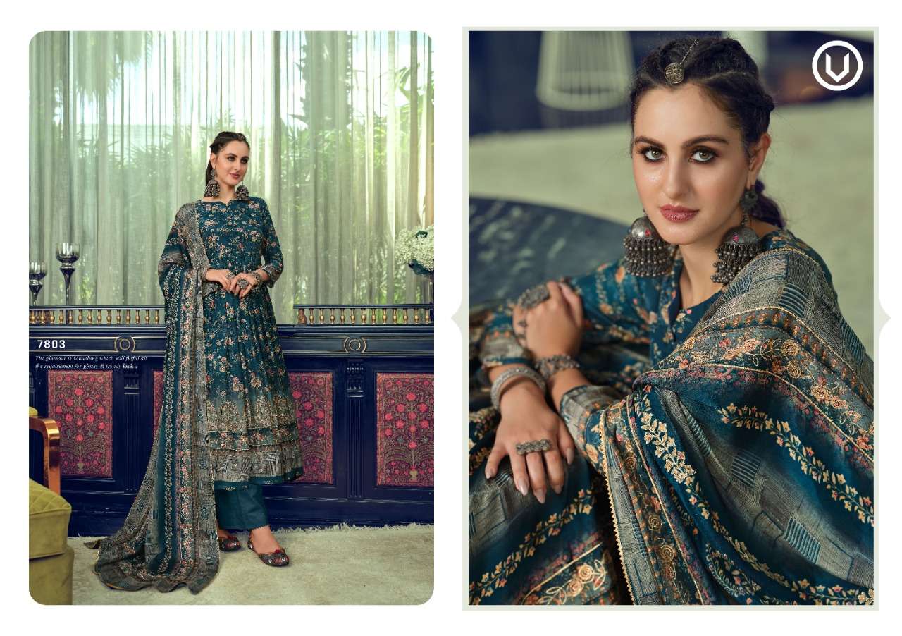 PARINA VOL-13 BY VIVEK FASHION 7801 TO 7806 SERIES BEAUTIFUL SUITS COLORFUL STYLISH FANCY CASUAL WEAR & ETHNIC WEAR HEAVY MUSLIN DIGITAL PRINT DRESSES AT WHOLESALE PRICE