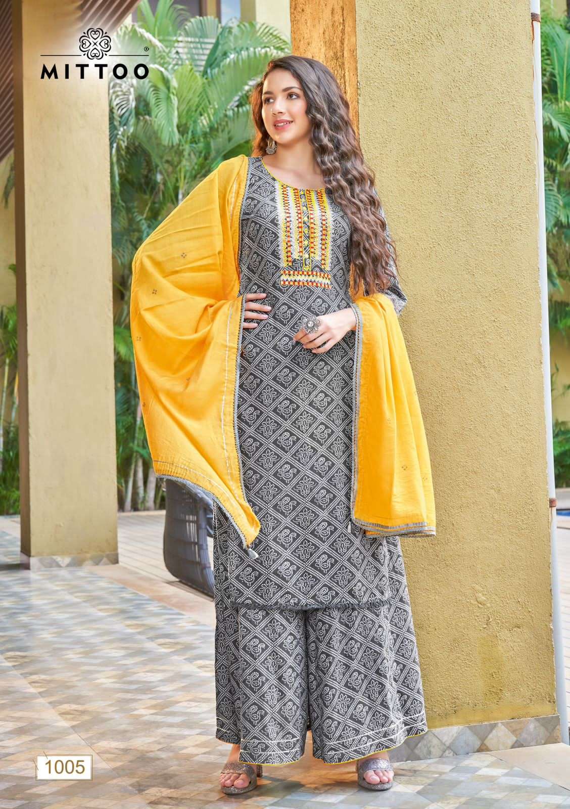 NAIRA BY MITTOO 1001 TO 1006 SERIES DESIGNER SHARARA SUITS BEAUTIFUL FANCY COLORFUL STYLISH PARTY WEAR & OCCASIONAL WEAR RAYON PRINT DRESSES AT WHOLESALE PRICE