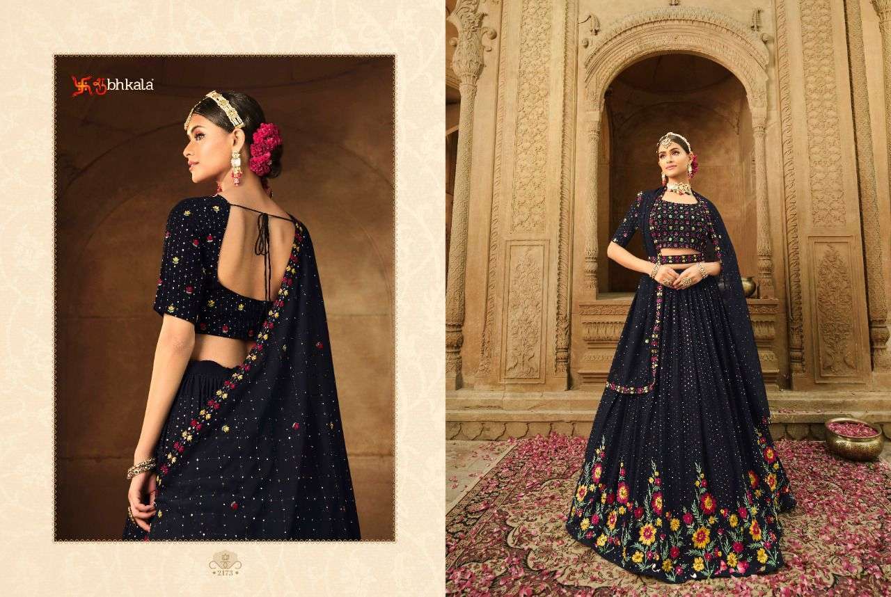 Bridesmaid Vol-21 By Shubhkala 2171 To 2174 Series Bridal Wear Collection Beautiful Stylish Colorful Fancy Party Wear & Occasional Wear Georgette Lehengas At Wholesale Price