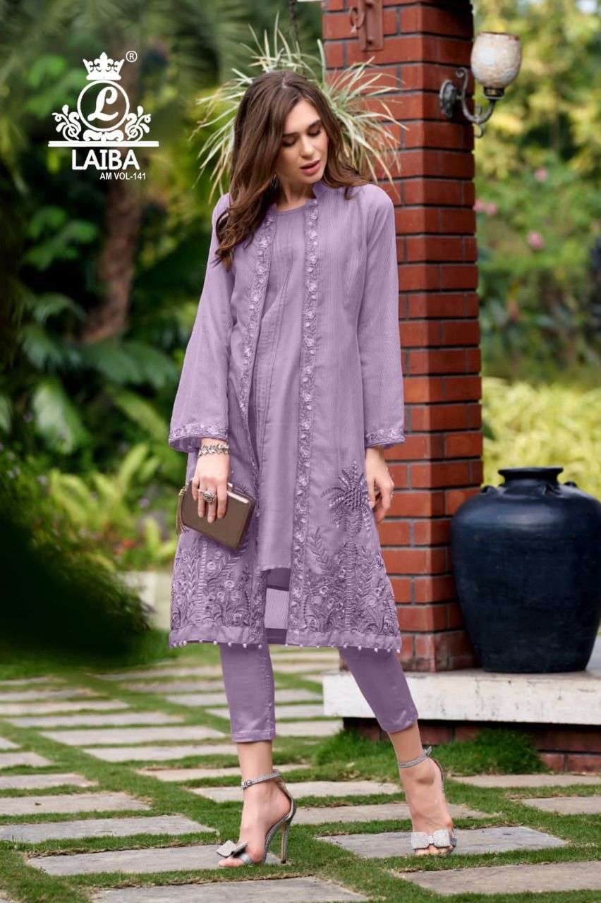 AM VOL-141 BY LAIBA 141-A TO 141-D SERIES DESIGNER STYLISH FANCY 