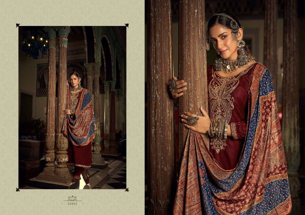 SARANGI VOL-2 BY NISHANT FASHION 32001 TO 32006 SERIES SUITS BEAUTIFUL FANCY COLORFUL STYLISH PARTY WEAR & OCCASIONAL WEAR PURE VELVET EMBROIDERY DRESSES AT WHOLESALE PRICE