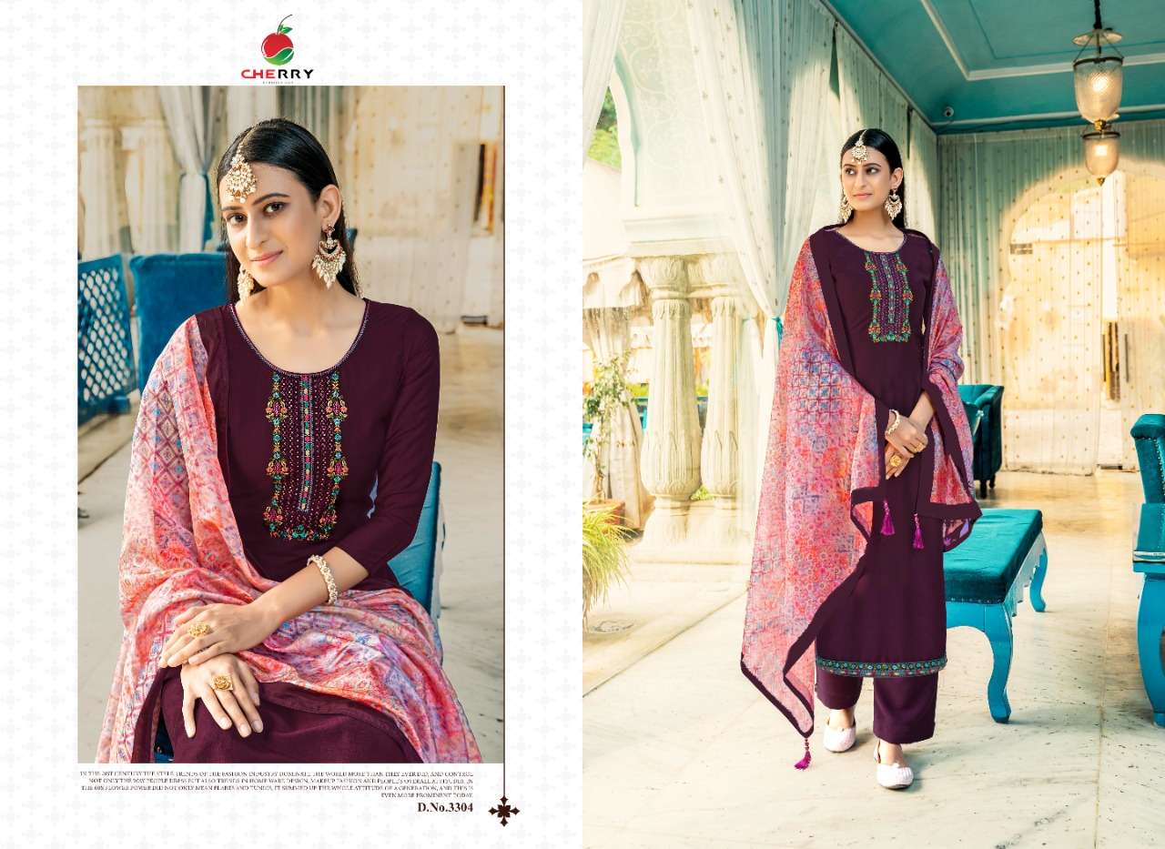 SANAYA BY CHERRY 3301 TO 3304 SERIES FESTIVE SUITS BEAUTIFUL FANCY COLORFUL STYLISH PARTY WEAR & OCCASIONAL WEAR PURE SILK DRESSES AT WHOLESALE PRICE