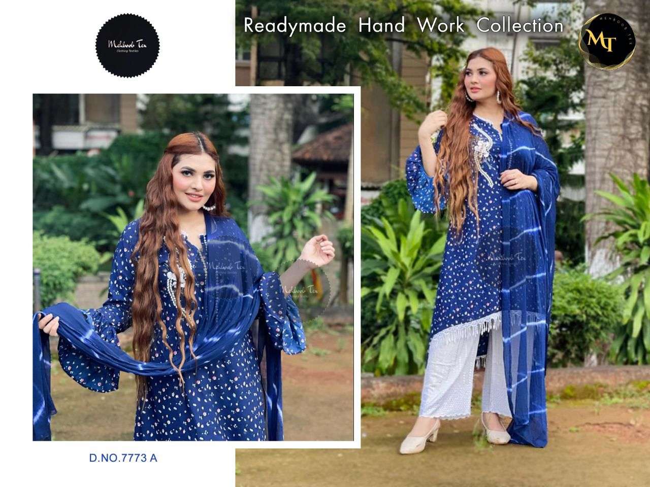 MARZINA VOL-1 BY MEHBOOB TEX 7773-A TO 7773-D SERIES BEAUTIFUL PAKISTANI SUITS COLORFUL STYLISH FANCY CASUAL WEAR & ETHNIC WEAR FANCY EMBROIDERED DRESSES AT WHOLESALE PRICE