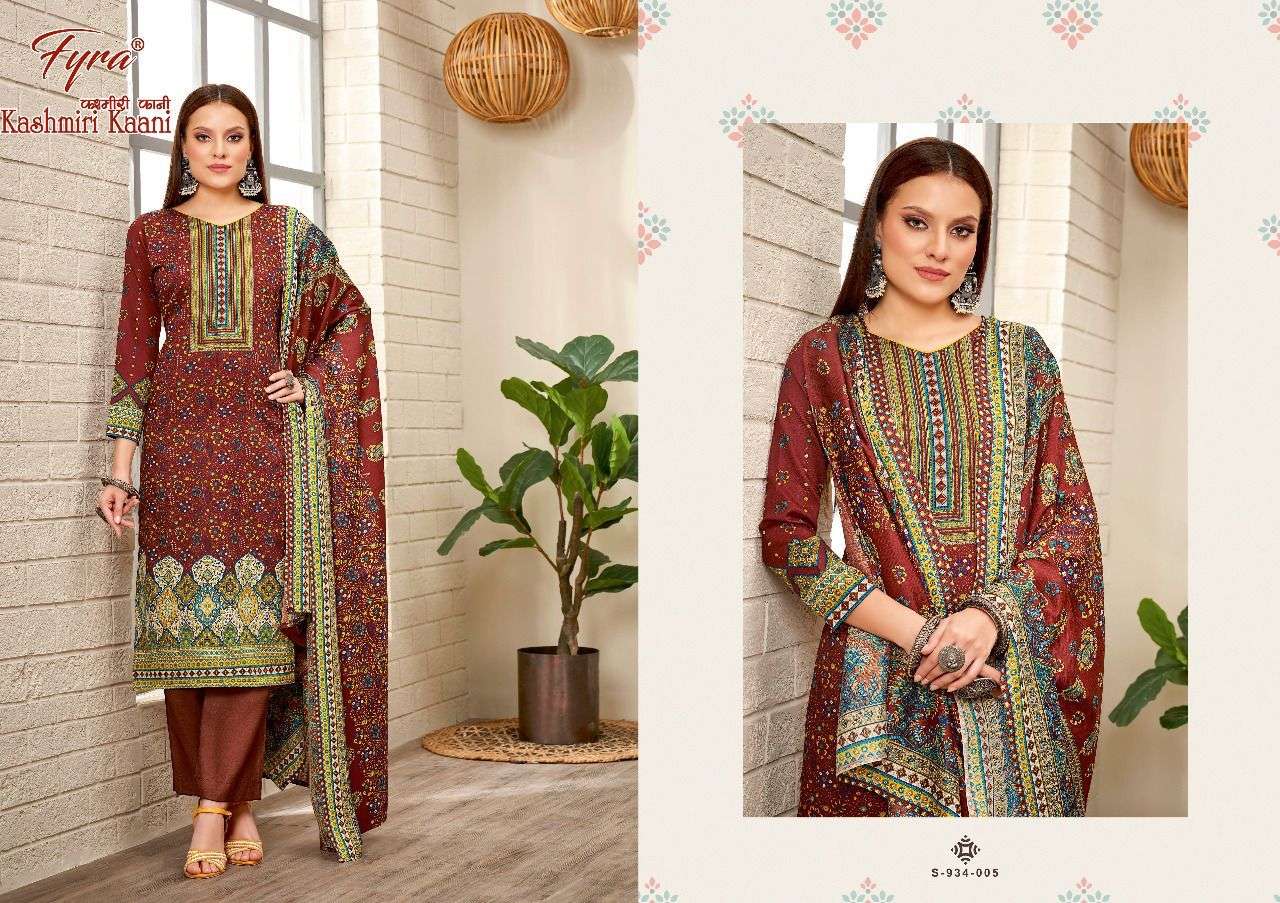 KASHMIRI KAANI BY FYRA 932-001 TO 932-008 SERIES BEAUTIFUL SUITS COLORFUL STYLISH FANCY CASUAL WEAR & ETHNIC WEAR PURE PASHMINA DRESSES AT WHOLESALE PRICE