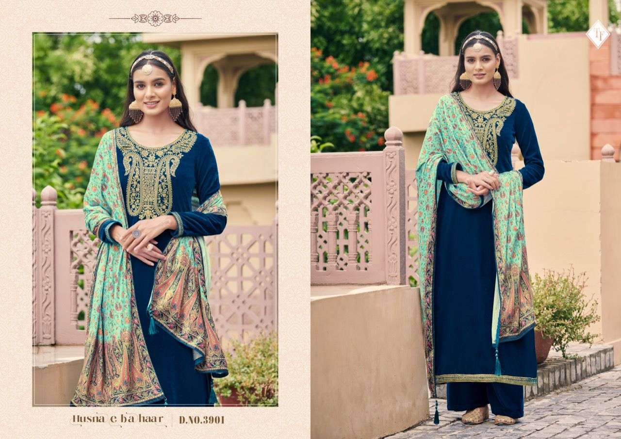 RAZIYA BY TANISHK FASHION 3901 TO 3906 SERIES SUITS BEAUTIFUL FANCY COLORFUL STYLISH PARTY WEAR & OCCASIONAL WEAR VELVET EMBROIDERY DRESSES AT WHOLESALE PRICE