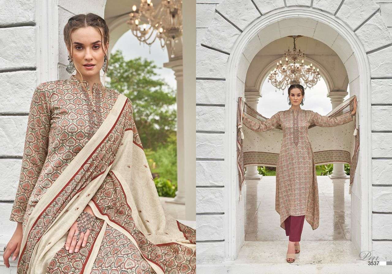 VOGUE VOL-6 BY PRM TRENDZ 3534 TO 3543 SERIES BEAUTIFUL SUITS COLORFUL STYLISH FANCY CASUAL WEAR & ETHNIC WEAR PURE PASHMINA PRINT DRESSES AT WHOLESALE PRICE