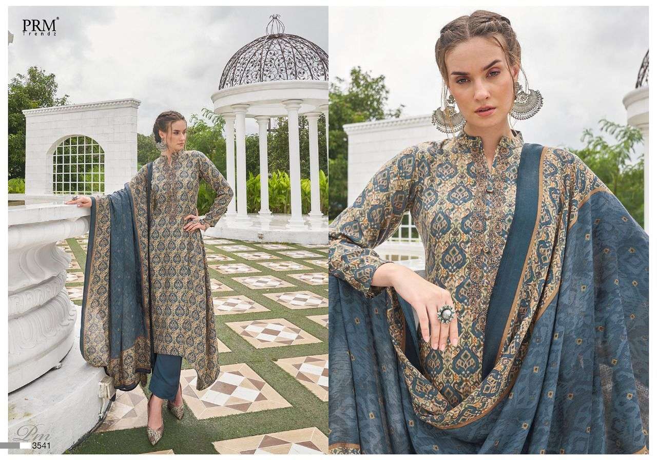 VOGUE VOL-6 BY PRM TRENDZ 3534 TO 3543 SERIES BEAUTIFUL SUITS COLORFUL STYLISH FANCY CASUAL WEAR & ETHNIC WEAR PURE PASHMINA PRINT DRESSES AT WHOLESALE PRICE
