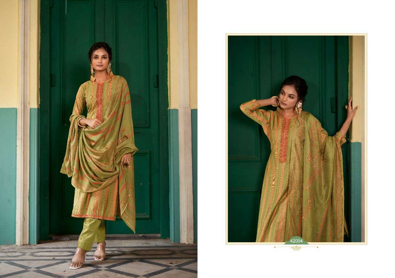 SAWARANG VOL-3 BY SIYONI 42001 TO 42008 SERIES BEAUTIFUL SUITS COLORFUL STYLISH FANCY CASUAL WEAR & ETHNIC WEAR SILK PRINT DRESSES AT WHOLESALE PRICE