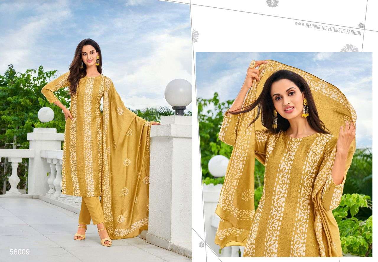 ANAYA BATIK BY ARTIO 56001 TO 56012 SERIES PAKISTANI SUITS BEAUTIFUL FANCY COLORFUL STYLISH PARTY WEAR & OCCASIONAL WEAR CHANDERI PRINT DRESSES AT WHOLESALE PRICE