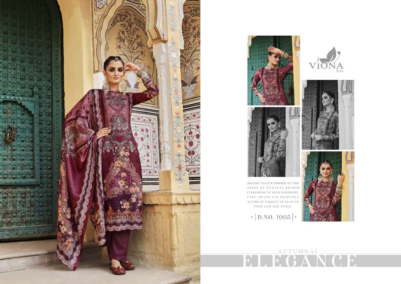 ZARDOSH BY VIONA SUITS 1001 TO 1008 SERIES BEAUTIFUL SUITS COLORFUL STYLISH FANCY CASUAL WEAR & ETHNIC WEAR PURE PASHMINA DRESSES AT WHOLESALE PRICE