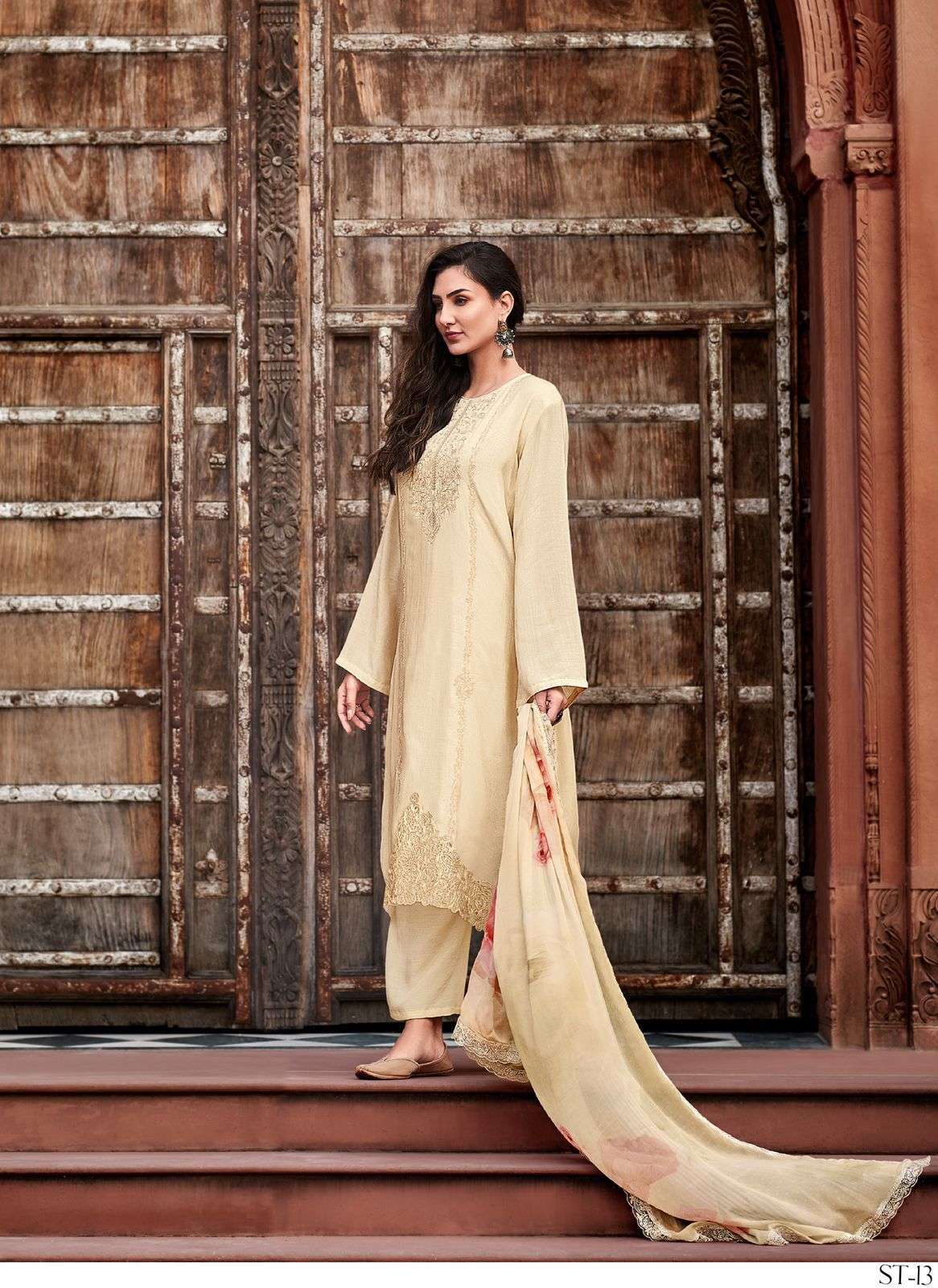 Serenity By Varsha 41 To 44 Series Beautiful Stylish Suits Fancy Colorful Casual Wear & Ethnic Wear & Ready To Wear Viscose Muslin Dresses At Wholesale Price