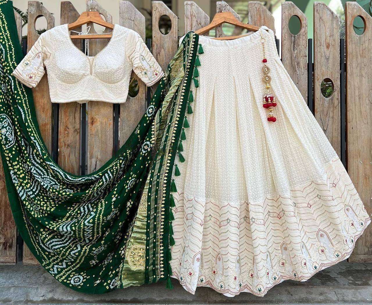 6397 BY FASHID WHOLESALE KD DESIGNER BEAUTIFUL FESTIVE COLLECTION  OCCASIONAL WEAR & PARTY WEAR GEORGETTE LEHENGAS