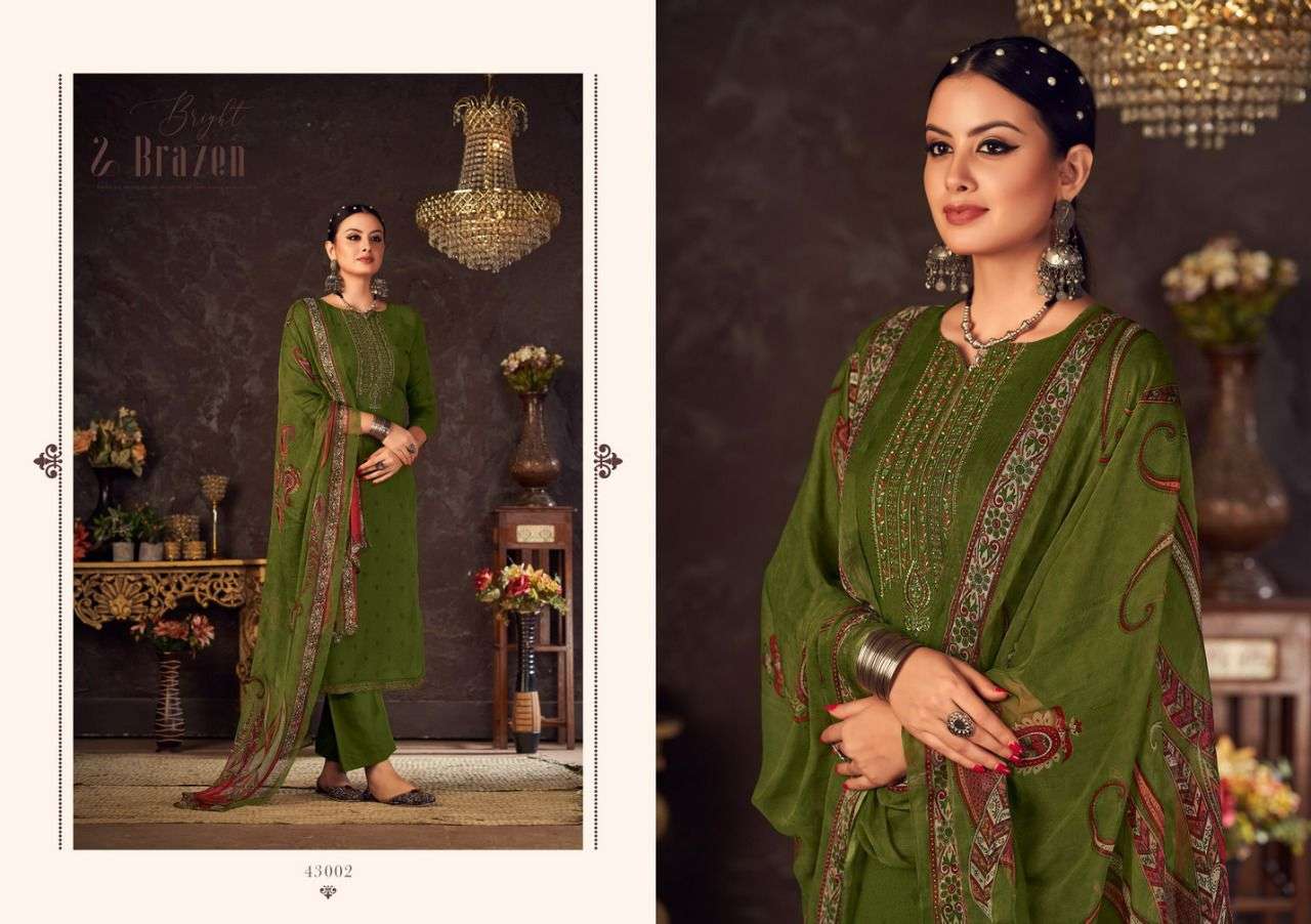 SEELKY BY SIYONI 43001 TO 43008 SERIES BEAUTIFUL SUITS COLORFUL STYLISH FANCY CASUAL WEAR & ETHNIC WEAR HEAVY PASHMINA PRINT DRESSES AT WHOLESALE PRICE