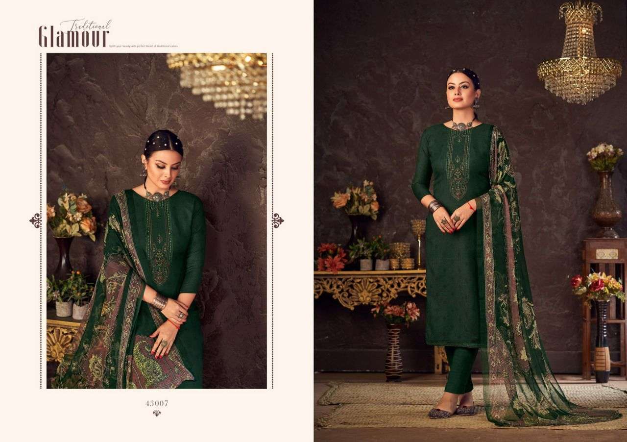 SEELKY BY SIYONI 43001 TO 43008 SERIES BEAUTIFUL SUITS COLORFUL STYLISH FANCY CASUAL WEAR & ETHNIC WEAR HEAVY PASHMINA PRINT DRESSES AT WHOLESALE PRICE