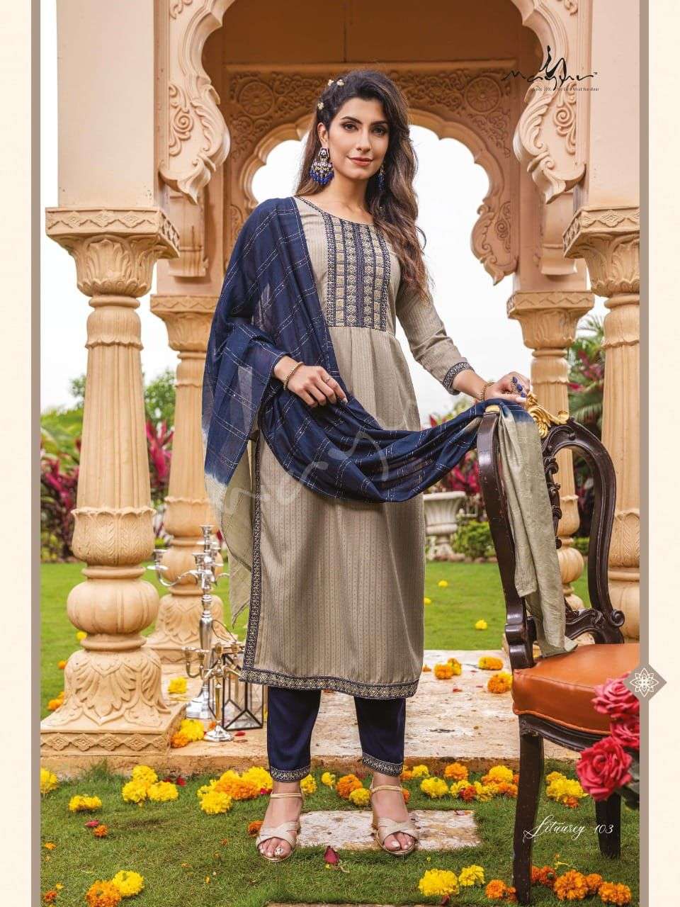 Sitaarey By Mayur 101 To 106 Series Beautiful Suits Colorful Stylish Fancy Casual Wear & Ethnic Wear Rayon Dresses At Wholesale Price