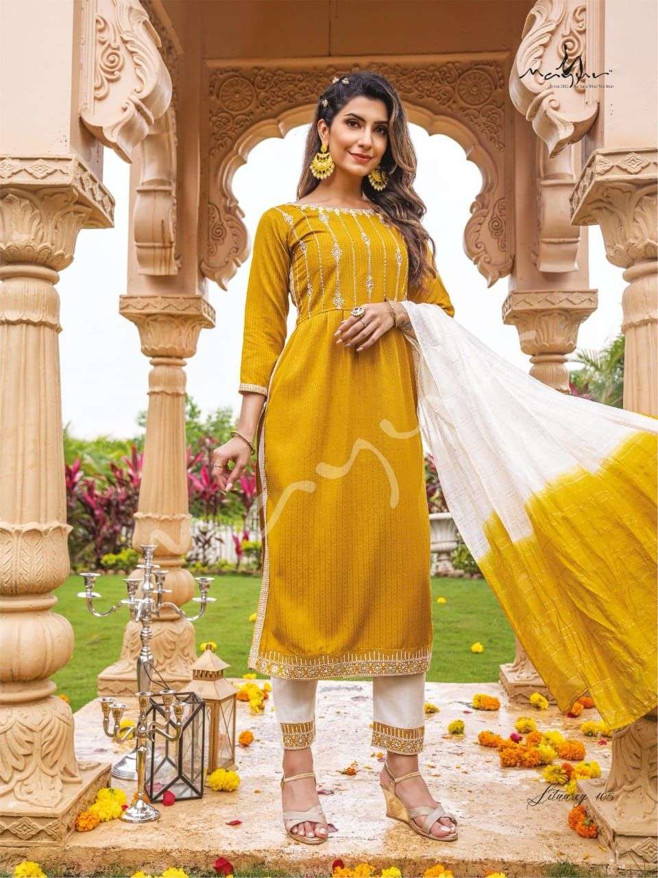 Sitaarey By Mayur 101 To 106 Series Beautiful Suits Colorful Stylish Fancy Casual Wear & Ethnic Wear Rayon Dresses At Wholesale Price