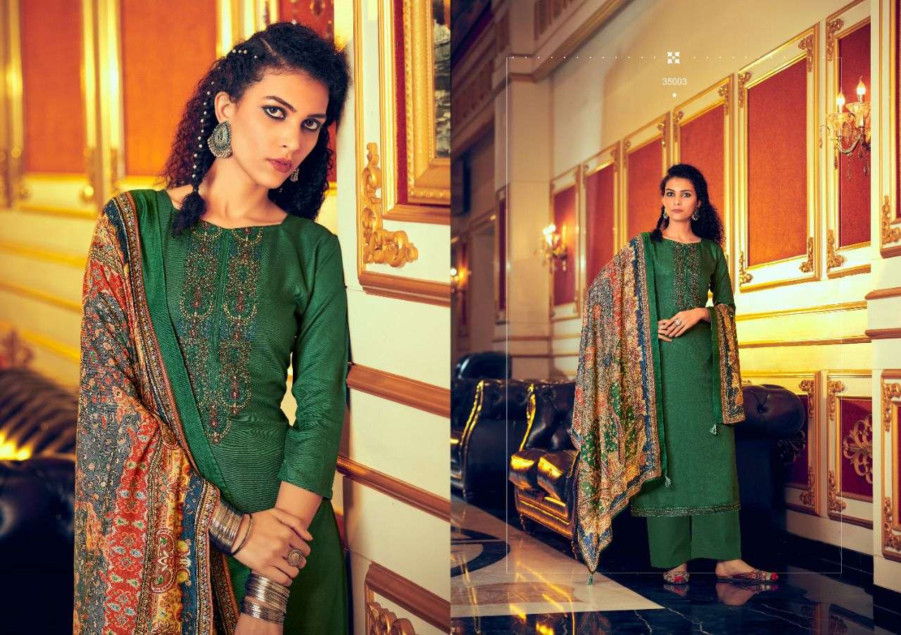 JOGWA BY NISHANT FASHION 35001 TO 35006 SERIES BEAUTIFUL SUITS COLORFUL STYLISH FANCY CASUAL WEAR & ETHNIC WEAR PURE PASHMINA EMBROIDERED DRESSES AT WHOLESALE PRICE