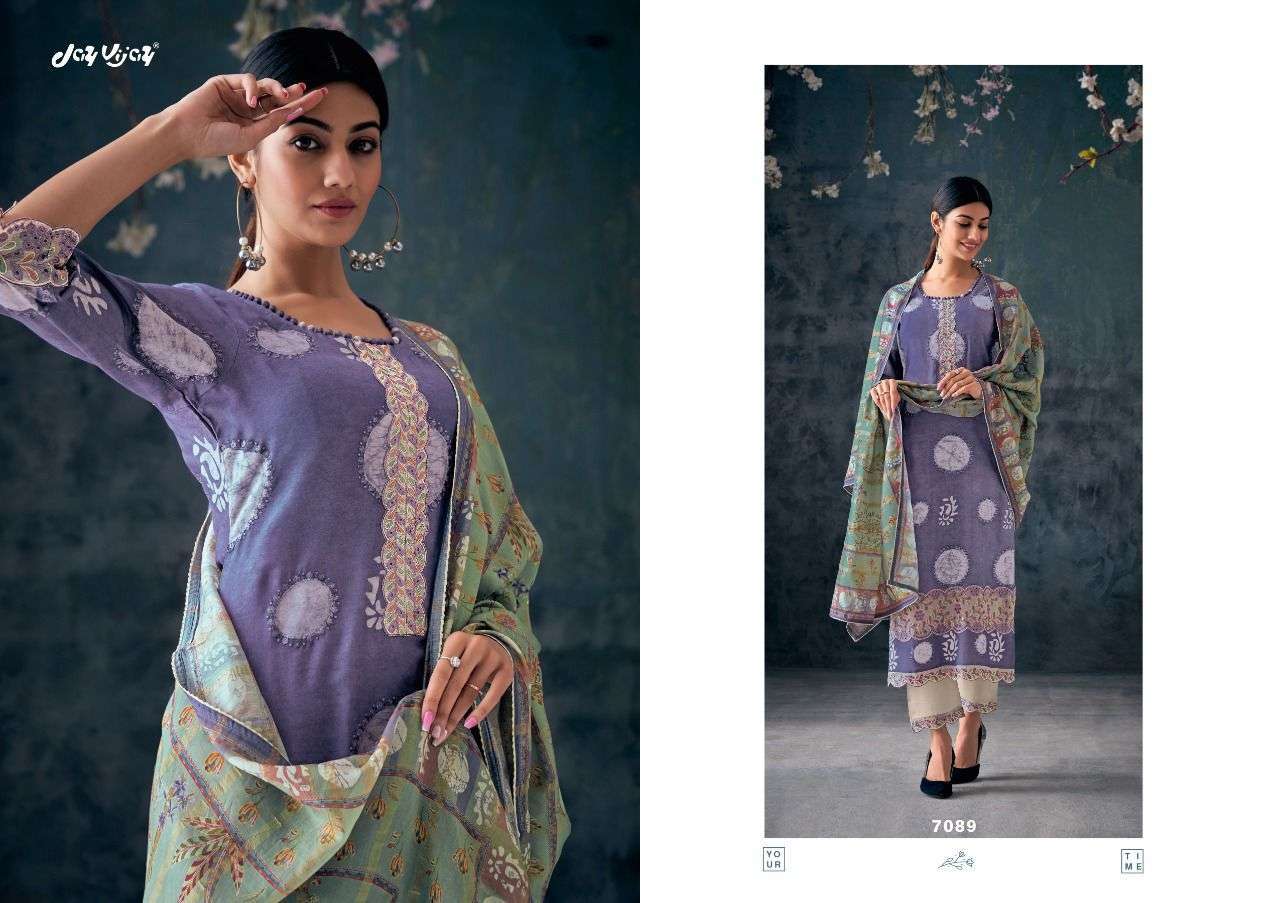 NEW AND NOW VOL-6 BY JAY VIJAY PRINTS 7081 TO 7090 SERIES DESIGNER SUITS BEAUTIFUL FANCY COLORFUL STYLISH PARTY WEAR & OCCASIONAL WEAR PURE SILK DRESSES AT WHOLESALE PRICE