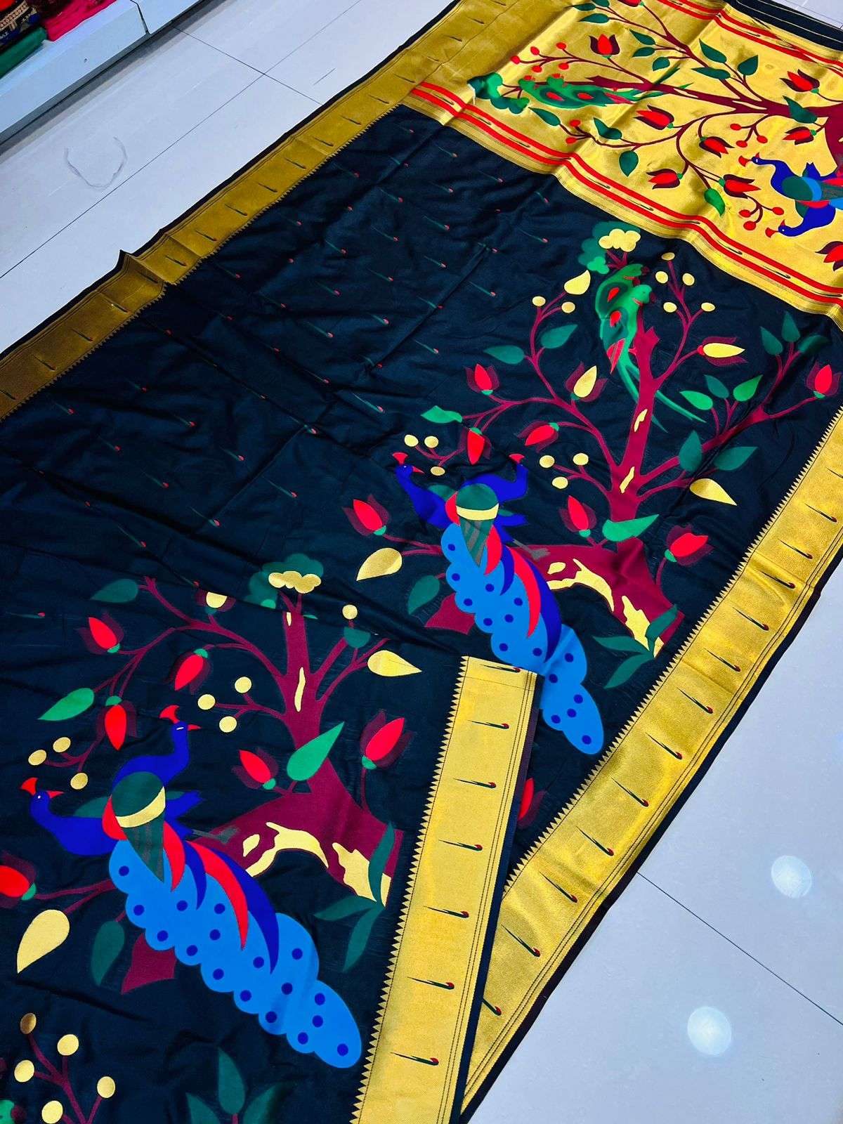 PT-MUNIYA MOR PAITHANI BY FASHID WHOLESALE 01 TO 08 SERIES PH INDIAN TRADITIONAL WEAR COLLECTION BEAUTIFUL STYLISH FANCY COLORFUL PARTY WEAR & OCCASIONAL WEAR PURE SILK SAREES AT WHOLESALE PRICE