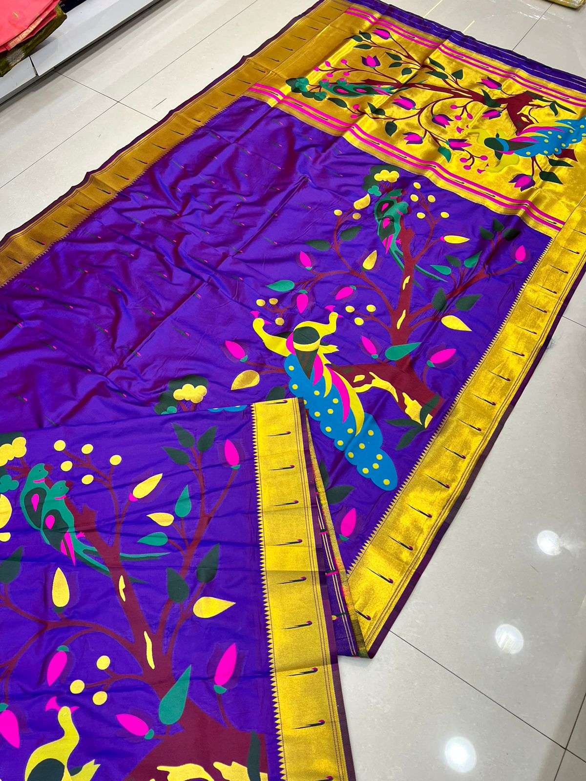 PT-MUNIYA MOR PAITHANI BY FASHID WHOLESALE 01 TO 08 SERIES PH INDIAN TRADITIONAL WEAR COLLECTION BEAUTIFUL STYLISH FANCY COLORFUL PARTY WEAR & OCCASIONAL WEAR PURE SILK SAREES AT WHOLESALE PRICE