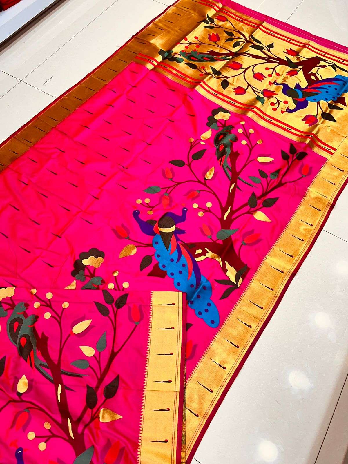 PT-MUNIYA MOR PAITHANI BY FASHID WHOLESALE 01 TO 08 SERIES PH INDIAN TRADITIONAL WEAR COLLECTION BEAUTIFUL STYLISH FANCY COLORFUL PARTY WEAR & OCCASIONAL WEAR PURE SILK SAREES AT WHOLESALE PRICE
