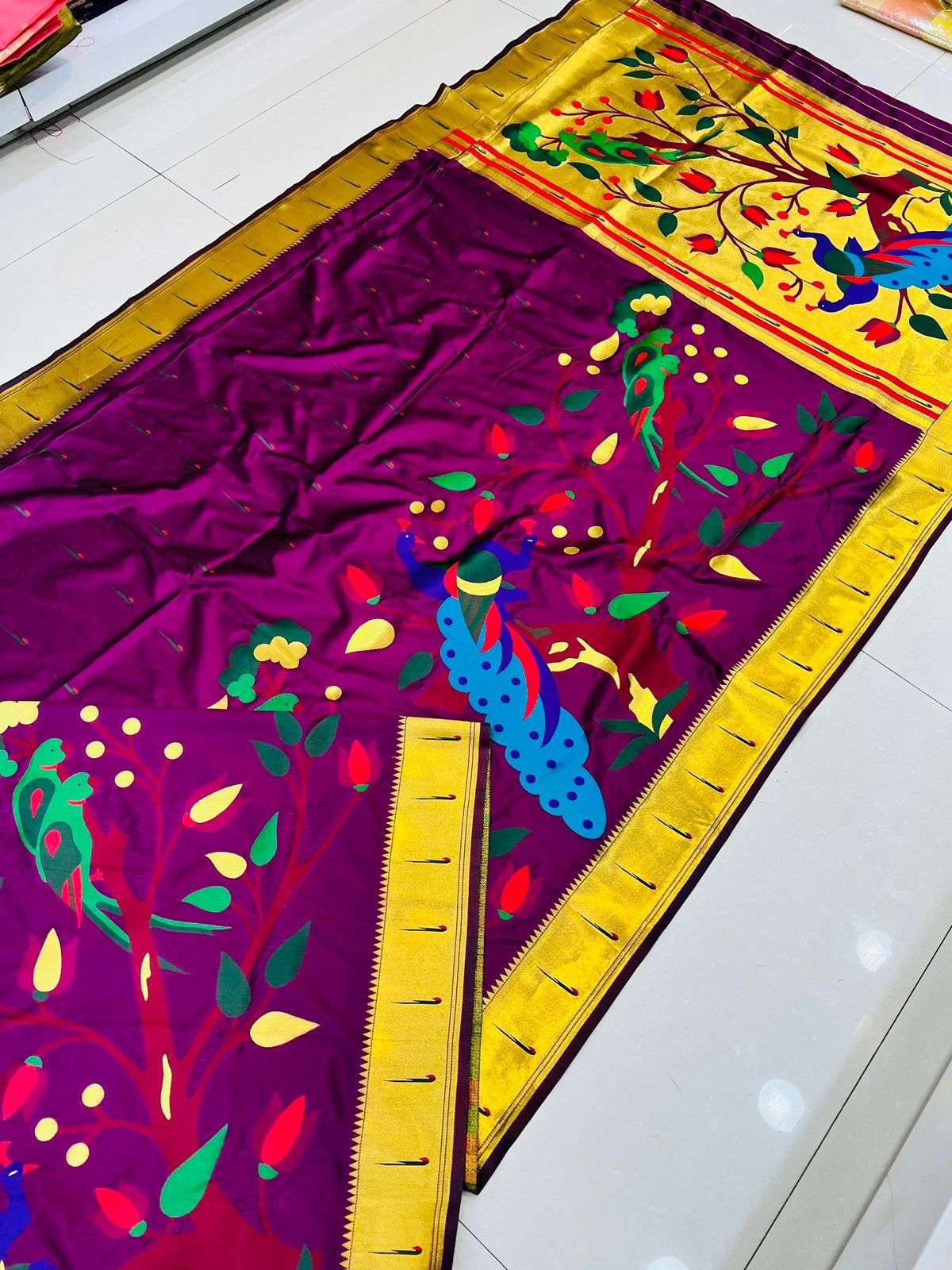 PT-MUNIYA MOR PAITHANI BY FASHID WHOLESALE 01 TO 08 SERIES PH INDIAN TRADITIONAL WEAR COLLECTION BEAUTIFUL STYLISH FANCY COLORFUL PARTY WEAR & OCCASIONAL WEAR PURE SILK SAREES AT WHOLESALE PRICE