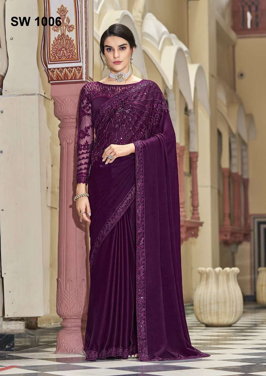 Sandalwood Vol-10 By Tfh 1001 To 1018 Series Indian Traditional Wear Collection Beautiful Stylish Fancy Colorful Party Wear & Occasional Wear Silk Sarees At Wholesale Price