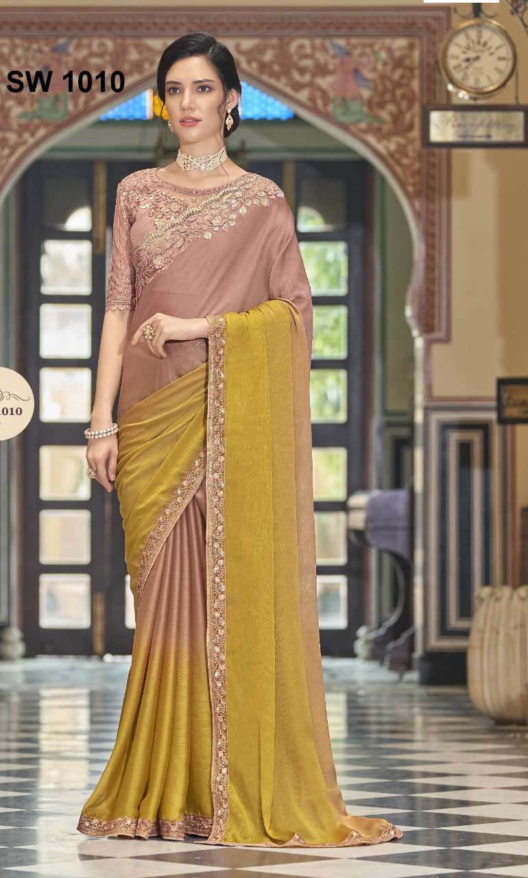 Sandalwood Vol-10 By Tfh 1001 To 1018 Series Indian Traditional Wear Collection Beautiful Stylish Fancy Colorful Party Wear & Occasional Wear Silk Sarees At Wholesale Price