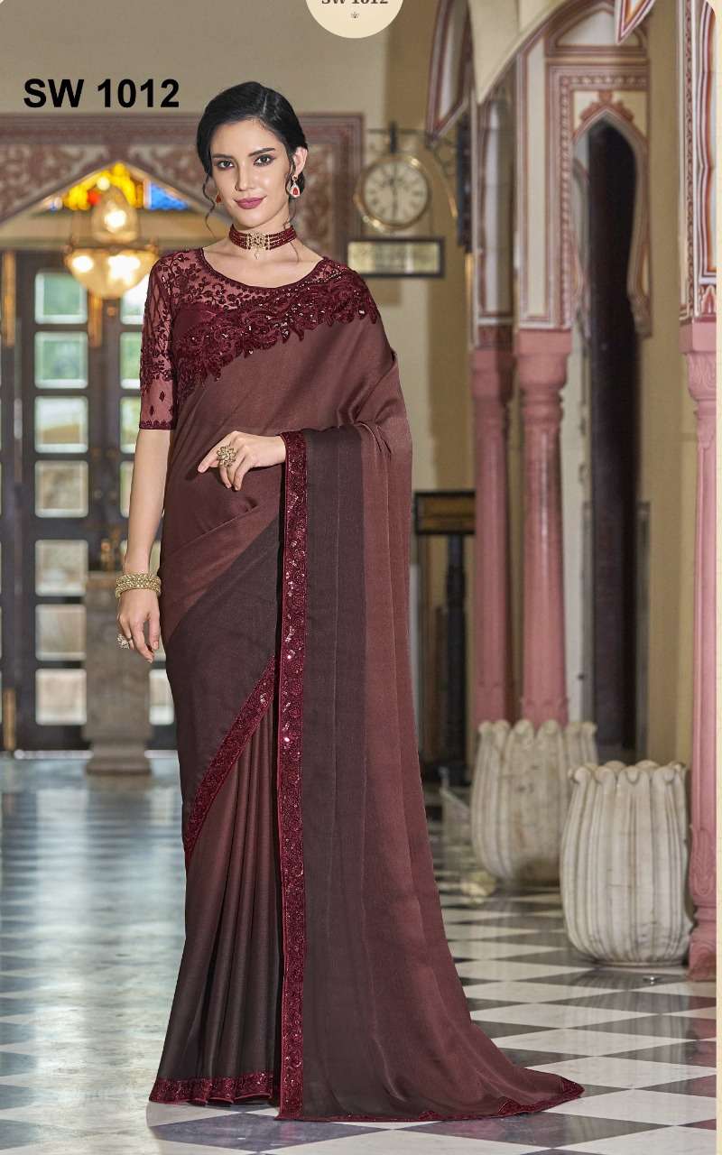 Sandalwood Vol-10 By Tfh 1001 To 1018 Series Indian Traditional Wear Collection Beautiful Stylish Fancy Colorful Party Wear & Occasional Wear Silk Sarees At Wholesale Price
