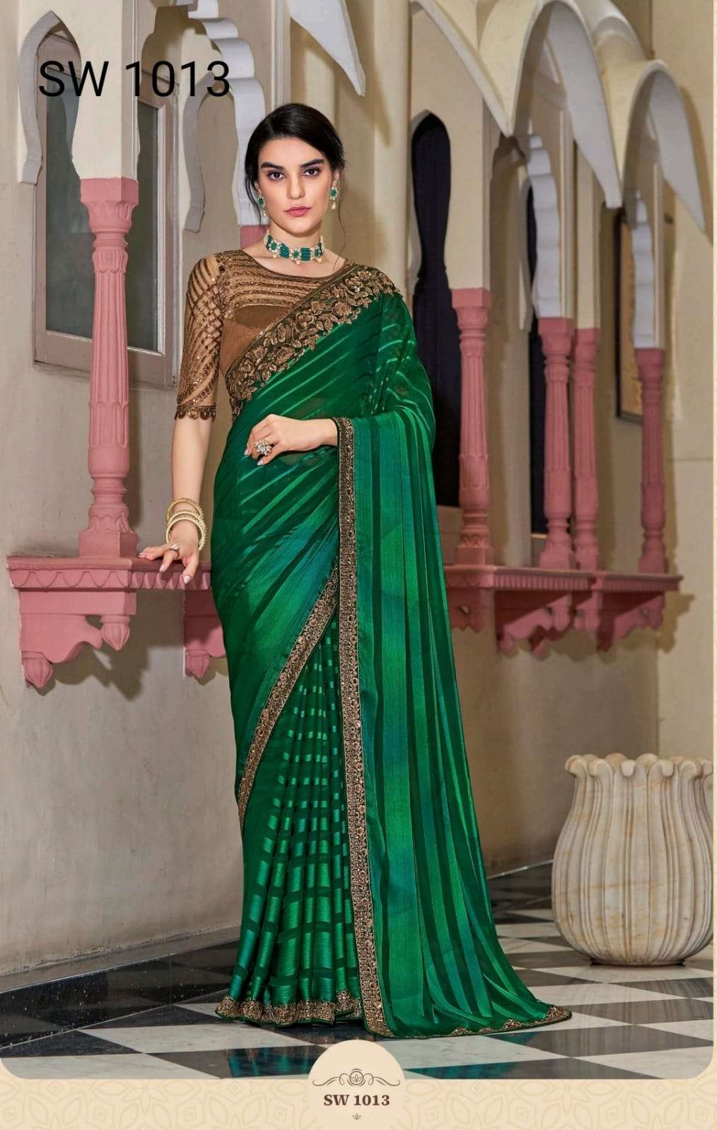 Sandalwood Vol-10 By Tfh 1001 To 1018 Series Indian Traditional Wear Collection Beautiful Stylish Fancy Colorful Party Wear & Occasional Wear Silk Sarees At Wholesale Price