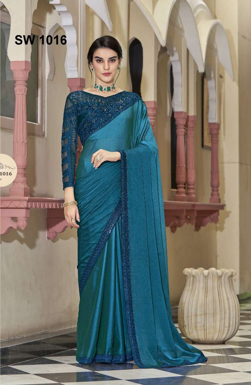 Sandalwood Vol-10 By Tfh 1001 To 1018 Series Indian Traditional Wear Collection Beautiful Stylish Fancy Colorful Party Wear & Occasional Wear Silk Sarees At Wholesale Price