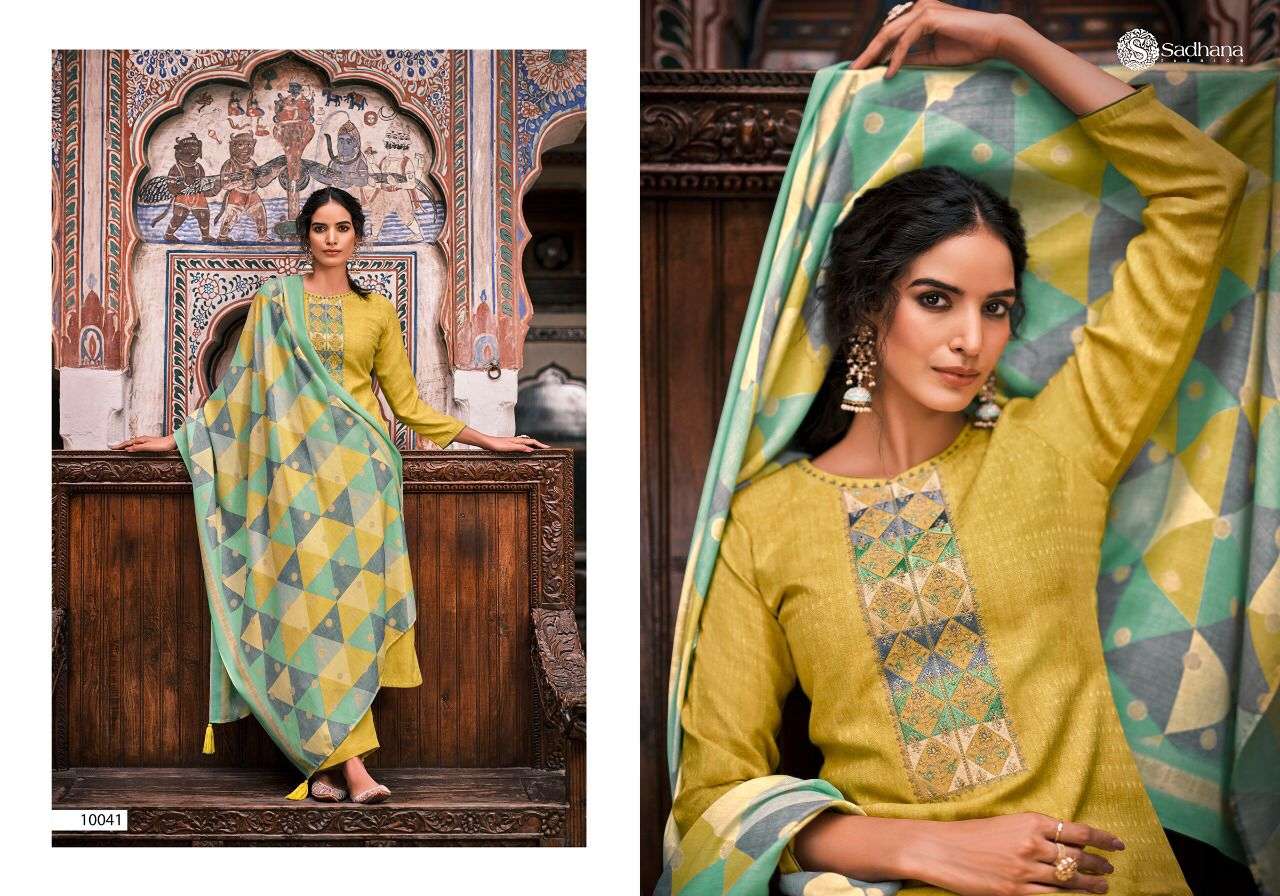 ISMAAL BY SADHANA FASHION 10041 TO 10048 SERIES BEAUTIFUL STYLISH SUITS FANCY COLORFUL CASUAL WEAR & ETHNIC WEAR & READY TO WEAR PURE PASHMINA PRINT DRESSES AT WHOLESALE PRICE