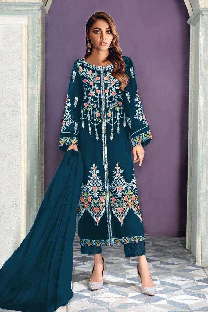 LUXURY PRET COLLECTO 1048 COLOURS BY FASHID WHOLESALE 1048 A TO 1048 E SERIES DESIGNER PAKISTANI