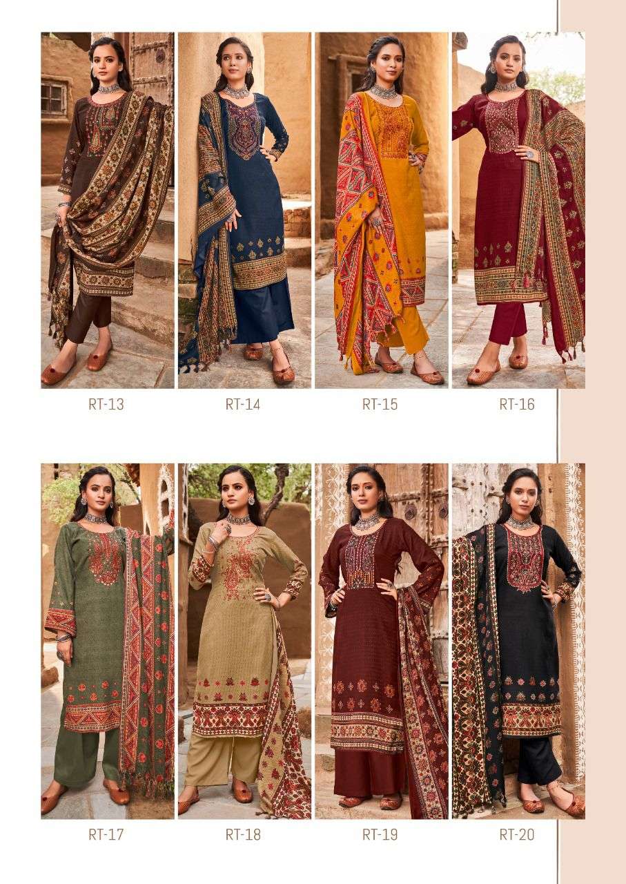 Rutba By Levisha 13 To 20 Series Suits Beautiful Fancy Colorful Stylish Party Wear & Occasional Wear Pure Pashmina Print Dresses At Wholesale Price