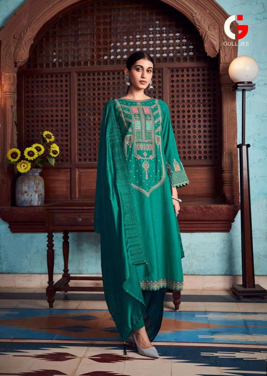 GULL NAARI BY GULL JEE 10001 TO 10006 SERIES BEAUTIFUL SUITS COLORFUL STYLISH FANCY CASUAL WEAR & ETHNIC WEAR VISCOSE PASHMINA DRESSES AT WHOLESALE PRICE