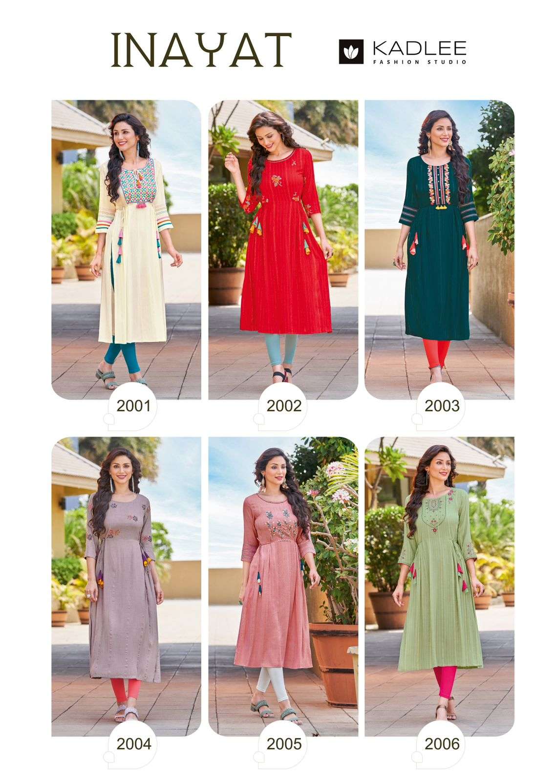 Inayat By Kadlee 2001 To 2006 Series Beautiful Stylish Fancy Colorful Casual Wear & Ethnic Wear Soft Cotton Kurtis At Wholesale Price