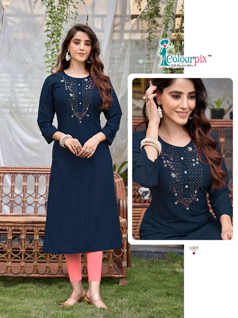 Rolex Vol-1 By Colourpix 1001 To 1006 Series Designer Stylish Fancy Colorful Beautiful Party Wear & Ethnic Wear Collection Viscose Rayon Print Kurtis At Wholesale Price