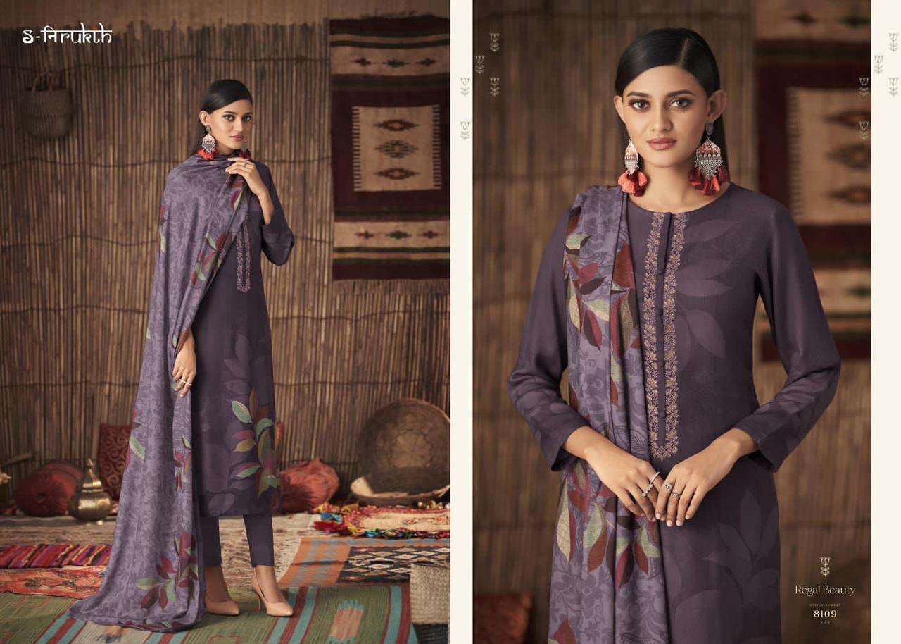 REGAL BEAUTY BY S-NIRUKTH DESIGNER SUITS COLLECTION BEAUTIFUL STYLISH COLORFUL FANCY PARTY WEAR & OCCASIONAL WEAR PASHMINA PRINT DRESSES AT WHOLESALE PRICE