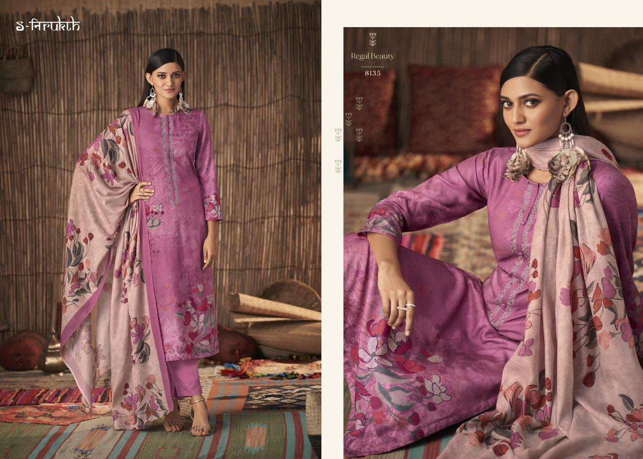 REGAL BEAUTY BY S-NIRUKTH DESIGNER SUITS COLLECTION BEAUTIFUL STYLISH COLORFUL FANCY PARTY WEAR & OCCASIONAL WEAR PASHMINA PRINT DRESSES AT WHOLESALE PRICE