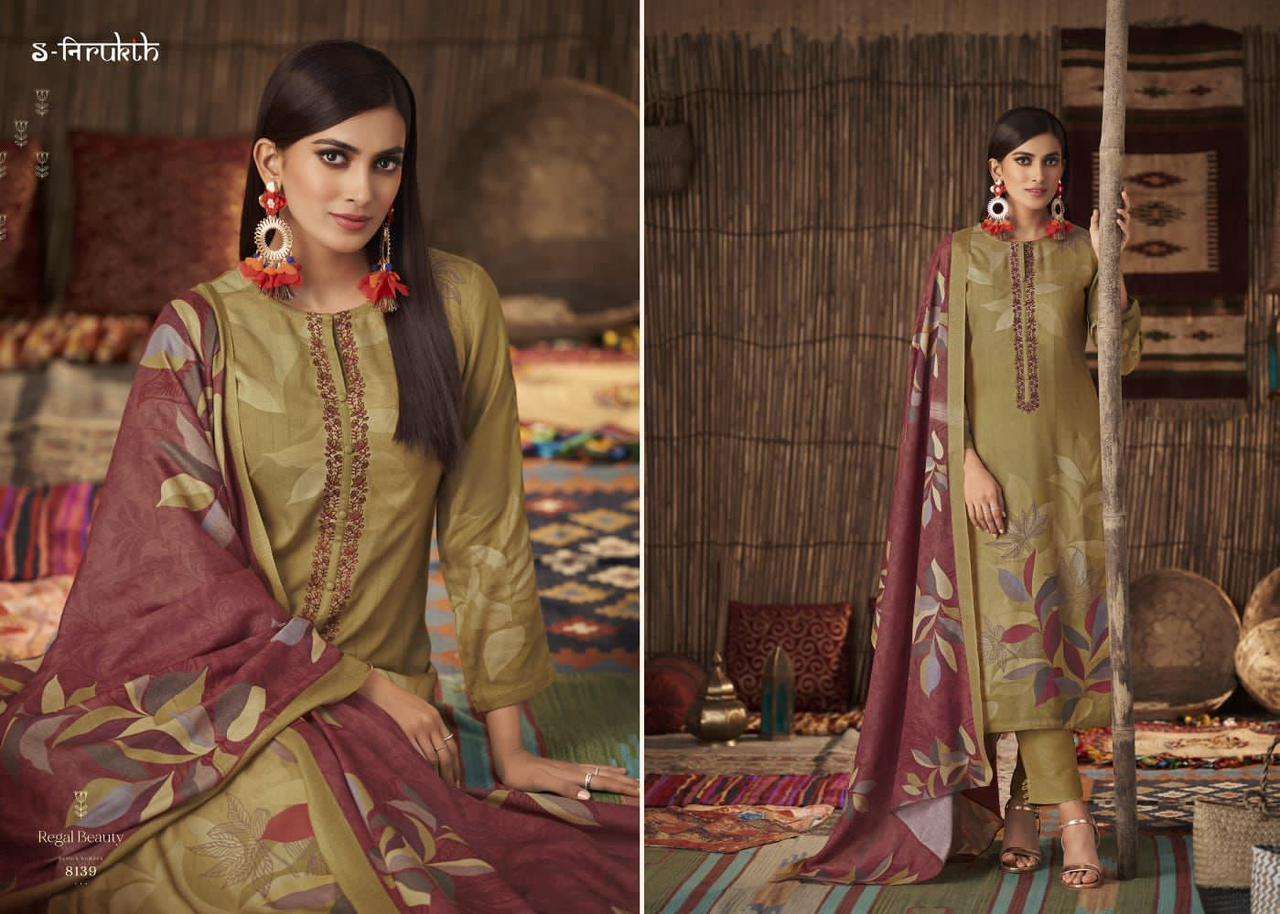 REGAL BEAUTY BY S-NIRUKTH DESIGNER SUITS COLLECTION BEAUTIFUL STYLISH COLORFUL FANCY PARTY WEAR & OCCASIONAL WEAR PASHMINA PRINT DRESSES AT WHOLESALE PRICE