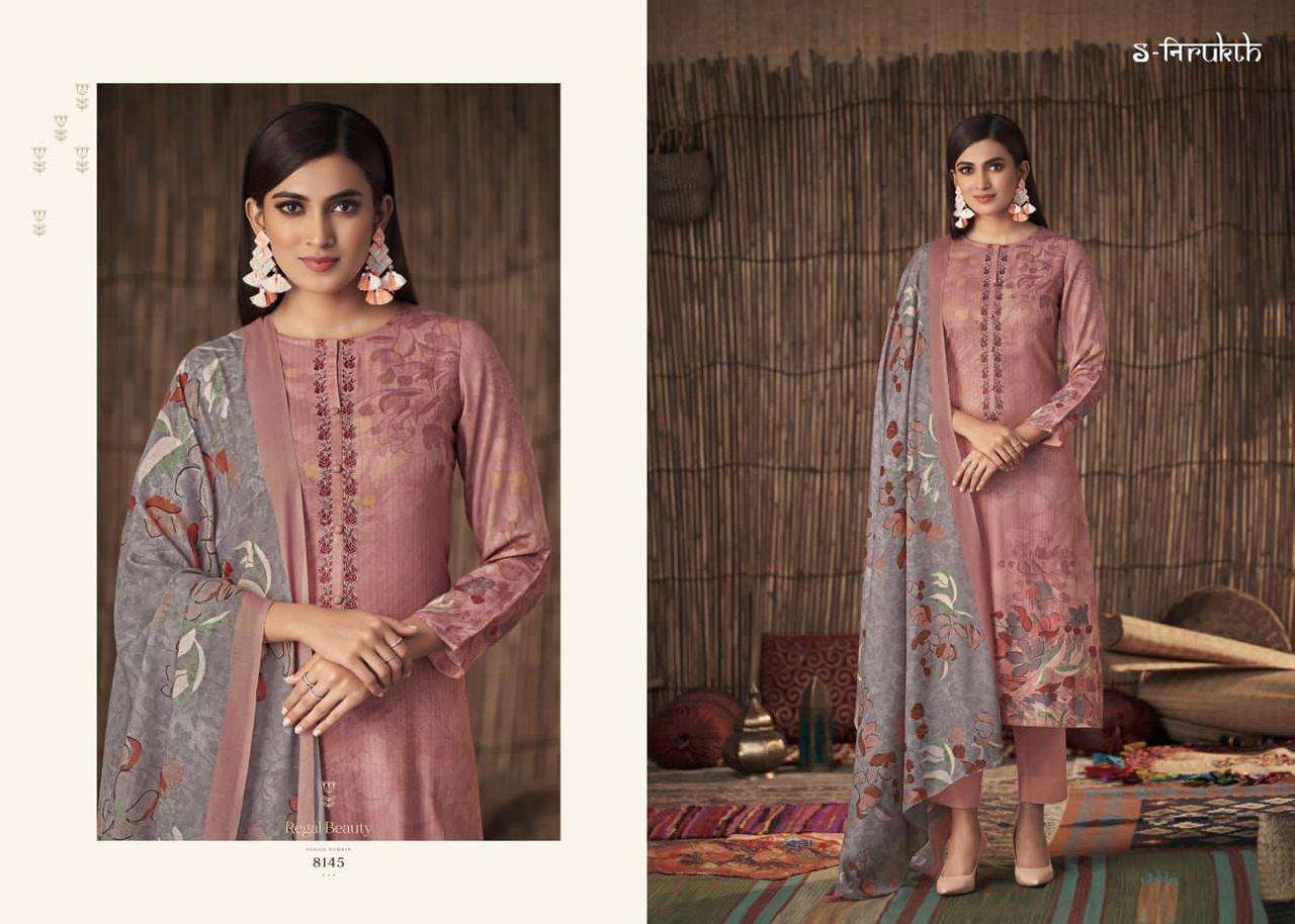 REGAL BEAUTY BY S-NIRUKTH DESIGNER SUITS COLLECTION BEAUTIFUL STYLISH COLORFUL FANCY PARTY WEAR & OCCASIONAL WEAR PASHMINA PRINT DRESSES AT WHOLESALE PRICE