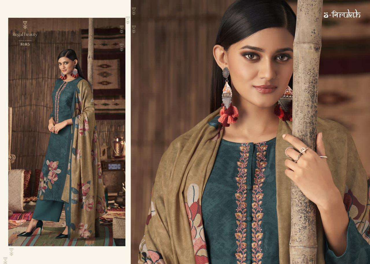 REGAL BEAUTY BY S-NIRUKTH DESIGNER SUITS COLLECTION BEAUTIFUL STYLISH COLORFUL FANCY PARTY WEAR & OCCASIONAL WEAR PASHMINA PRINT DRESSES AT WHOLESALE PRICE