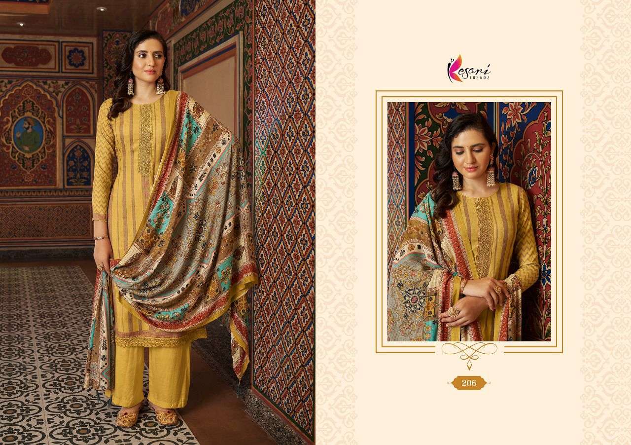PAK LIBAS BY KESARI TRENDZ 201 TO 208 SERIES BEAUTIFUL SUITS COLORFUL STYLISH FANCY CASUAL WEAR & ETHNIC WEAR PASHMINA PRINT DRESSES AT WHOLESALE PRICE