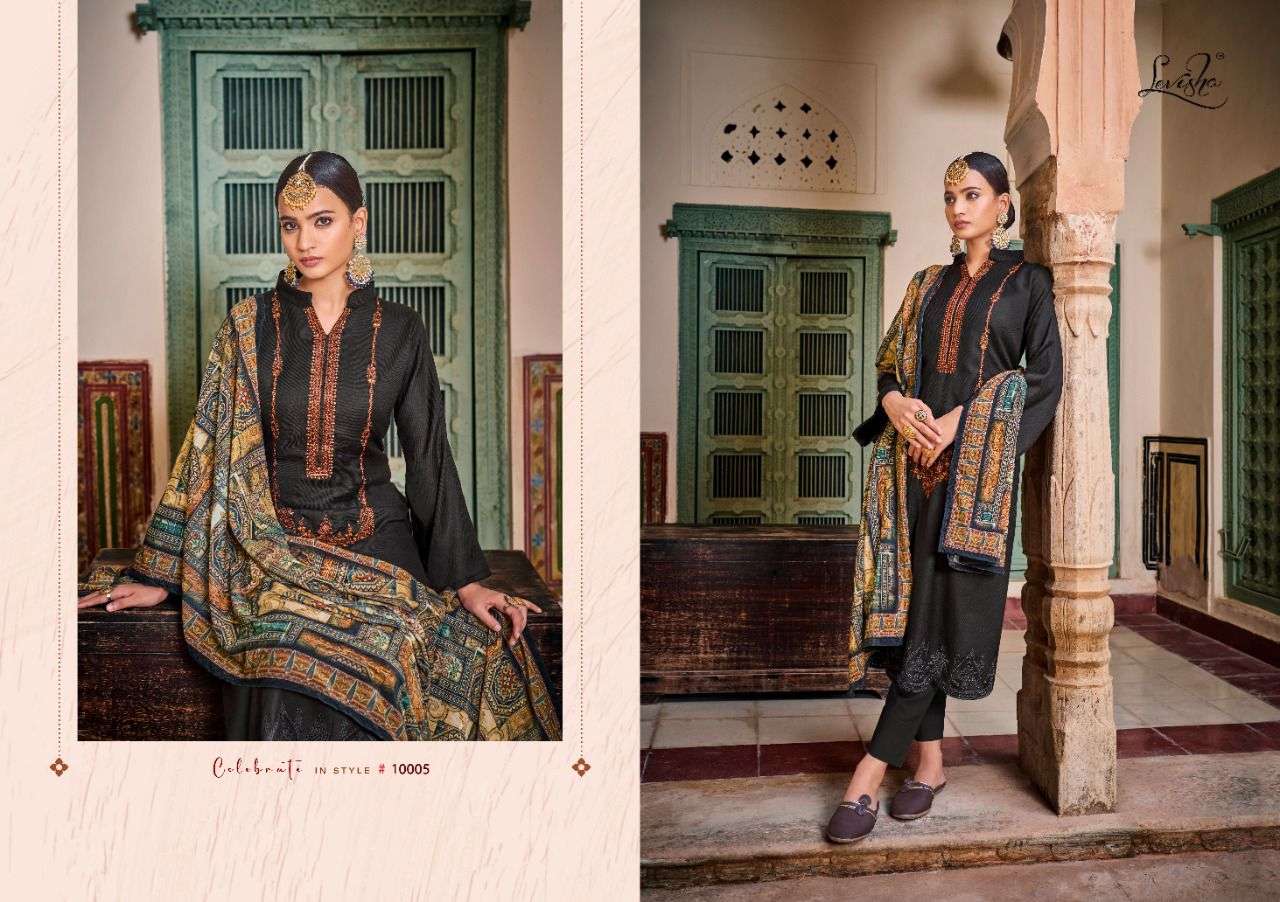 Khushboo By Levisha 10001 To 10006 Series Beautiful Suits Colorful Stylish Fancy Casual Wear & Ethnic Wear Pure Viscose Pashmina Dresses At Wholesale Price