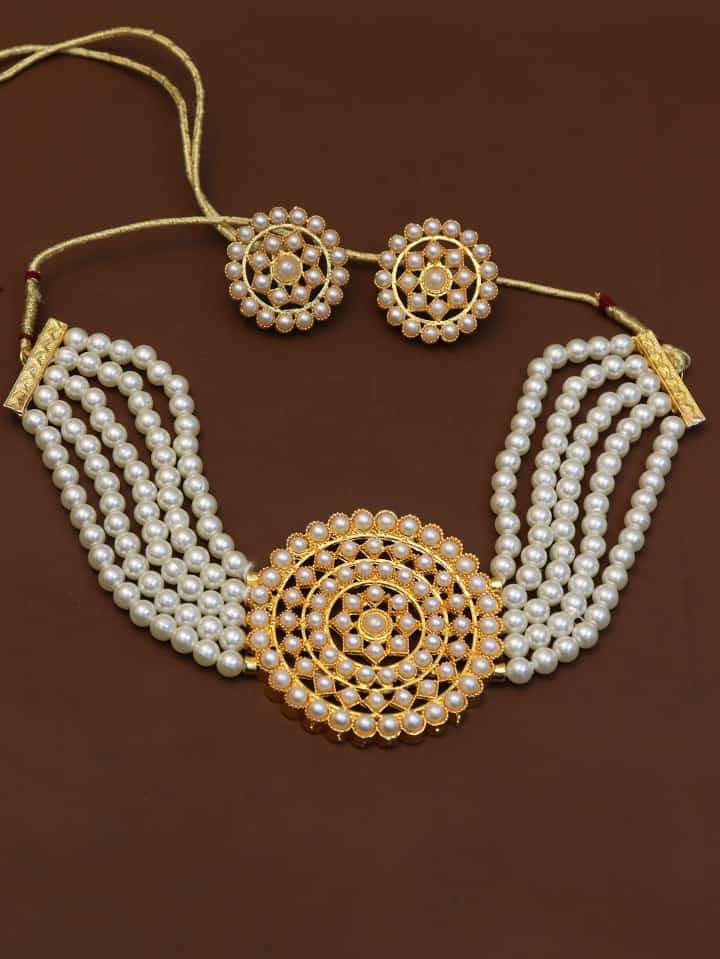 S-586 SERIES BY FASHID WHOLESALE 586 TO 590 SERIES TRADITIONAL ARTIFICIAL JEWELLERY FOR INDIAN ATTIRE AT EXCLUSIVE RANGE.