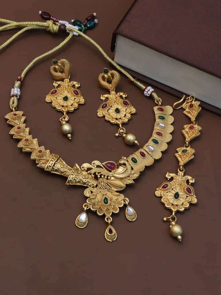 S-608 SERIES BY FASHID WHOLESALE 608 TO 610 SERIES TRADITIONAL ARTIFICIAL JEWELLERY FOR INDIAN ATTIRE AT EXCLUSIVE RANGE.