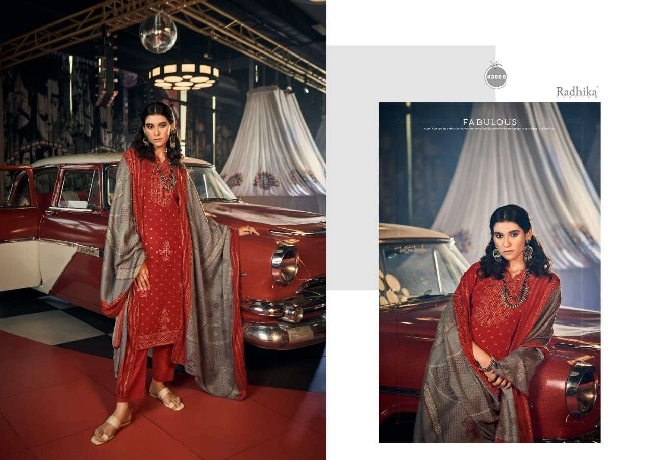 BANDISH BY SUMYRA 43001 TO 43008 SERIES SUITS BEAUTIFUL FANCY COLORFUL STYLISH PARTY WEAR & OCCASIONAL WEAR PURE PASHMINA PRINT DRESSES AT WHOLESALE PRICE
